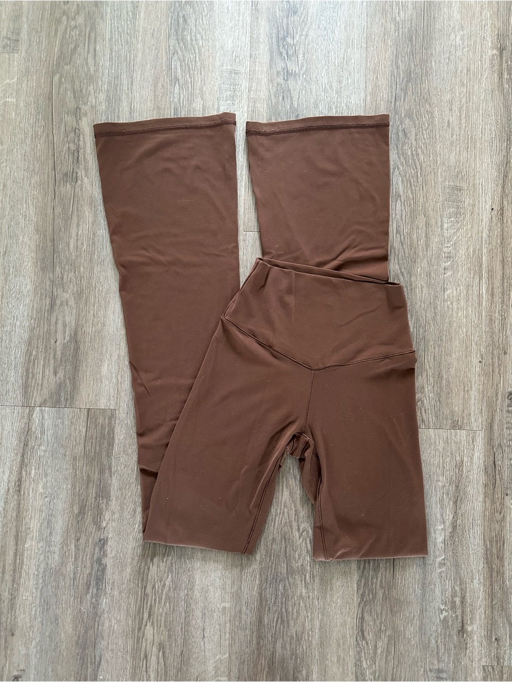 Aerie Brown High Waisted Flare Leggings